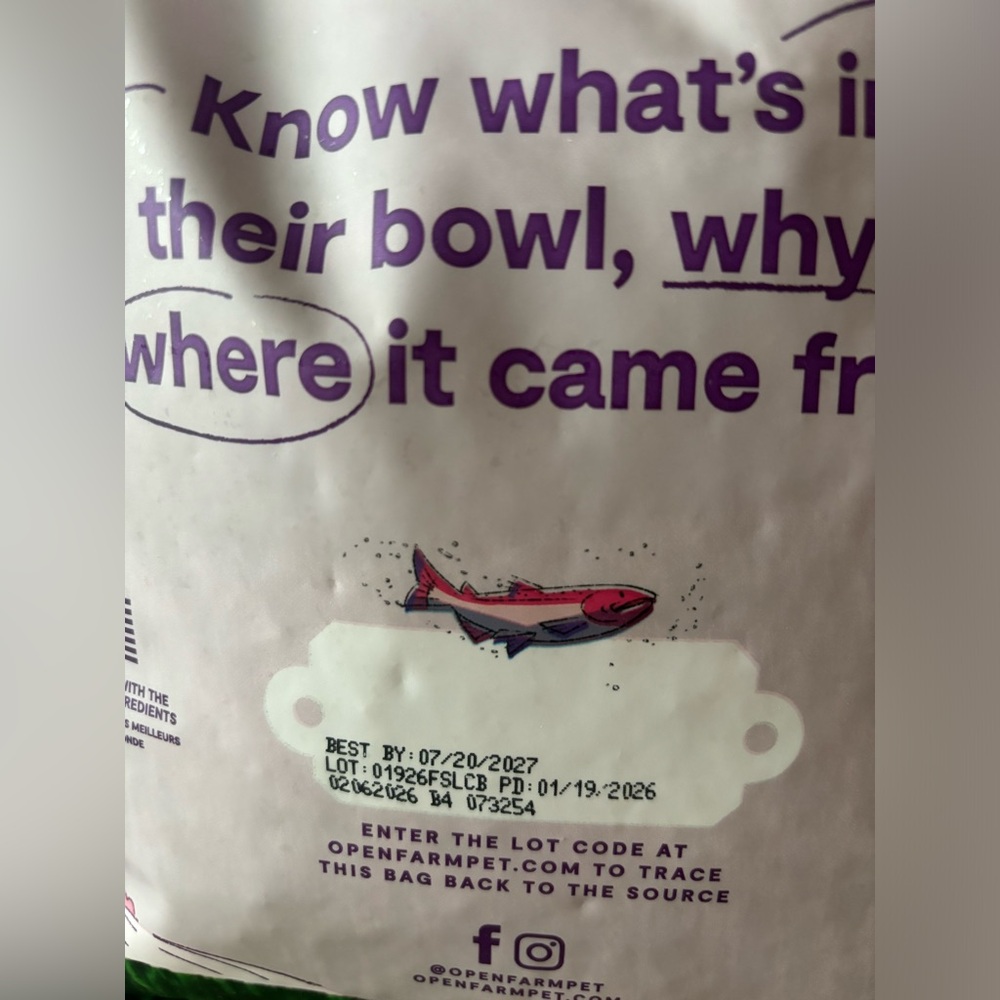 Open Farm salmon and brown rice cat food 7lb bag - Picture 5 of 7